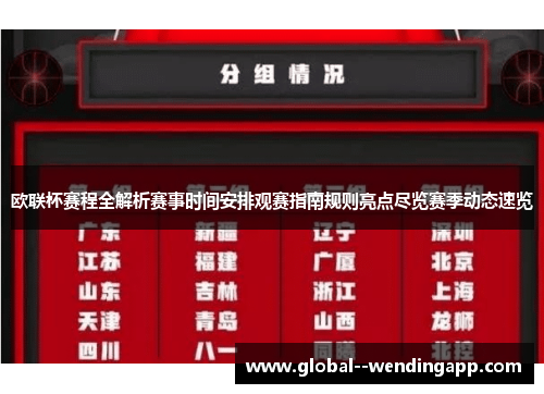 欧联杯赛程全解析赛事时间安排观赛指南规则亮点尽览赛季动态速览