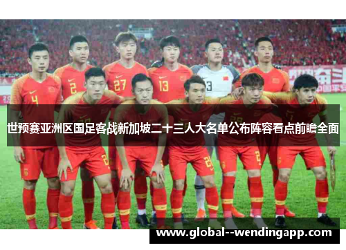 世预赛亚洲区国足客战新加坡二十三人大名单公布阵容看点前瞻全面 世预赛亚洲区国足客战新加坡二十三人大名单公布阵容看点前瞻全面